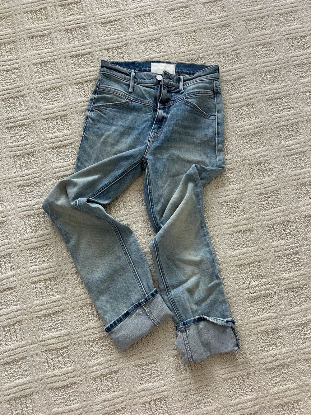 MOTHER Light Blue Boyfriend Jeans